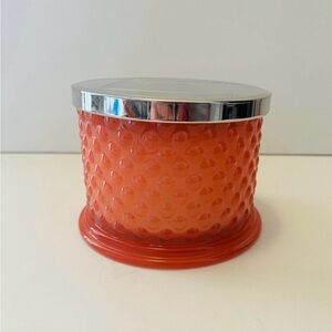Homeworx Slatkin & Co. Sparkling Citrus 3 Wick Hobnail Candle Orange Mango